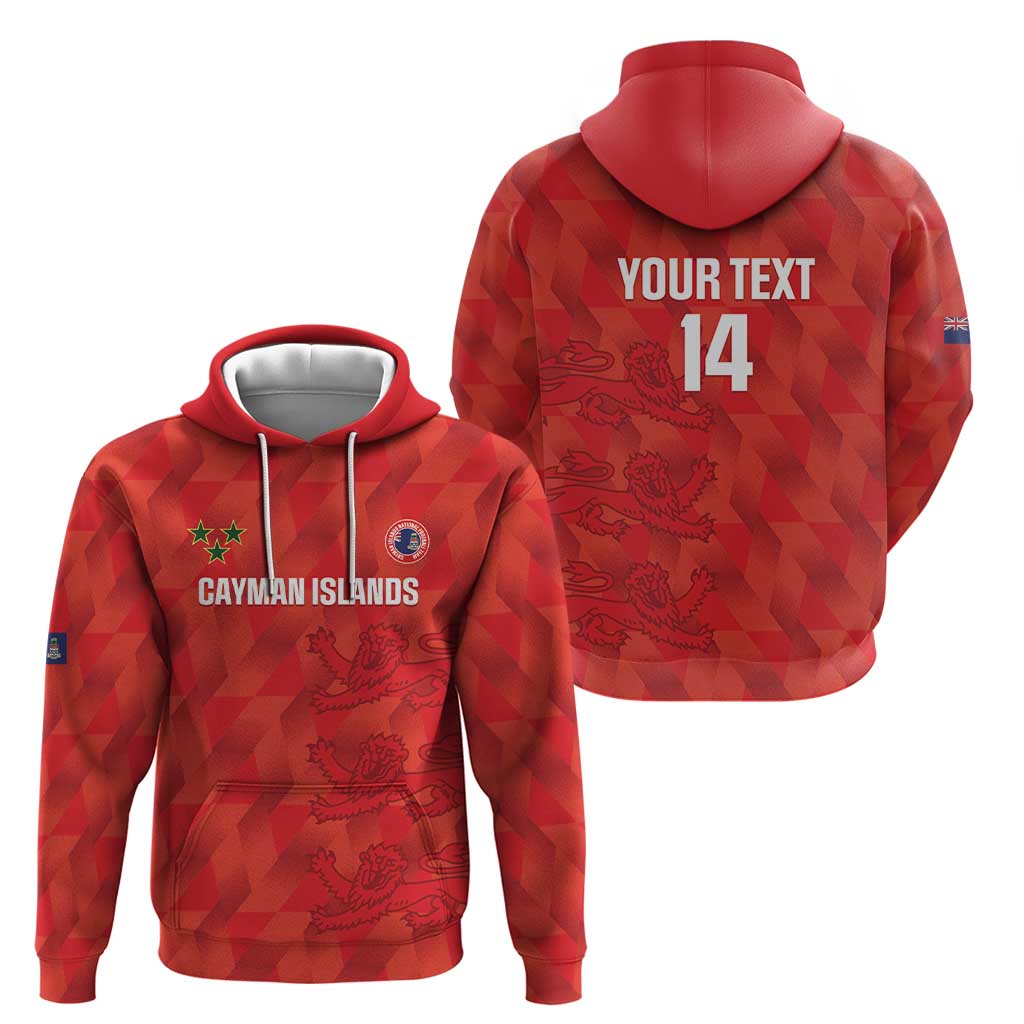 Custom Cayman Islands Football Hoodie 2025 Go Champions LT14