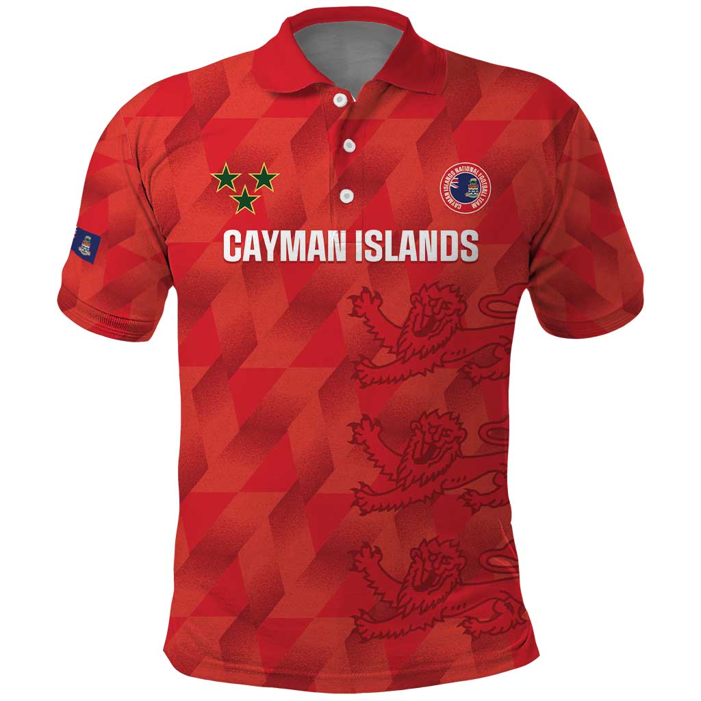 Custom Cayman Islands Football Polo Shirt 2025 Go Champions LT14