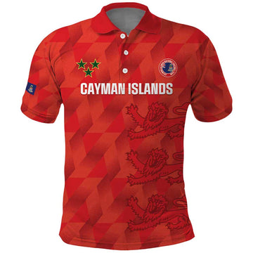 Custom Cayman Islands Football Polo Shirt 2025 Go Champions LT14
