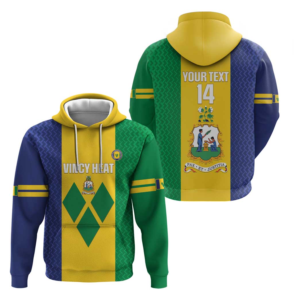 Custom Saint Vincent and the Grenadines Football Hoodie Go Champions Vincy Heat LT14