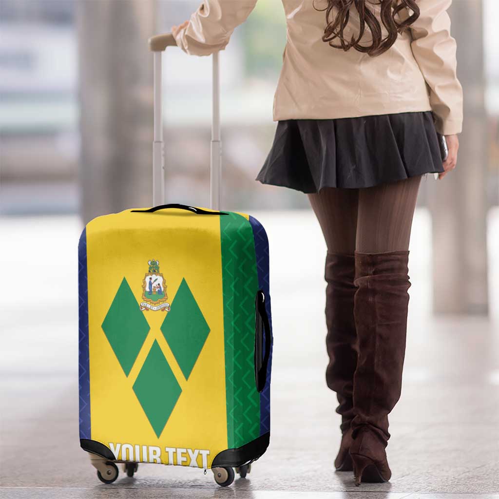 Custom Saint Vincent and the Grenadines Football Luggage Cover Go Champions Vincy Heat LT14
