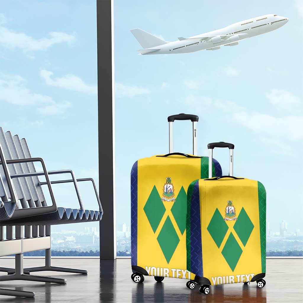 Custom Saint Vincent and the Grenadines Football Luggage Cover Go Champions Vincy Heat LT14