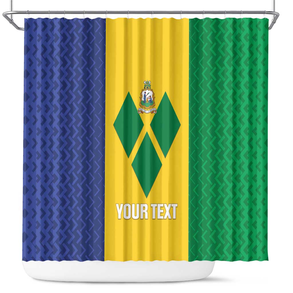Custom Saint Vincent and the Grenadines Football Shower Curtain Go Champions Vincy Heat LT14