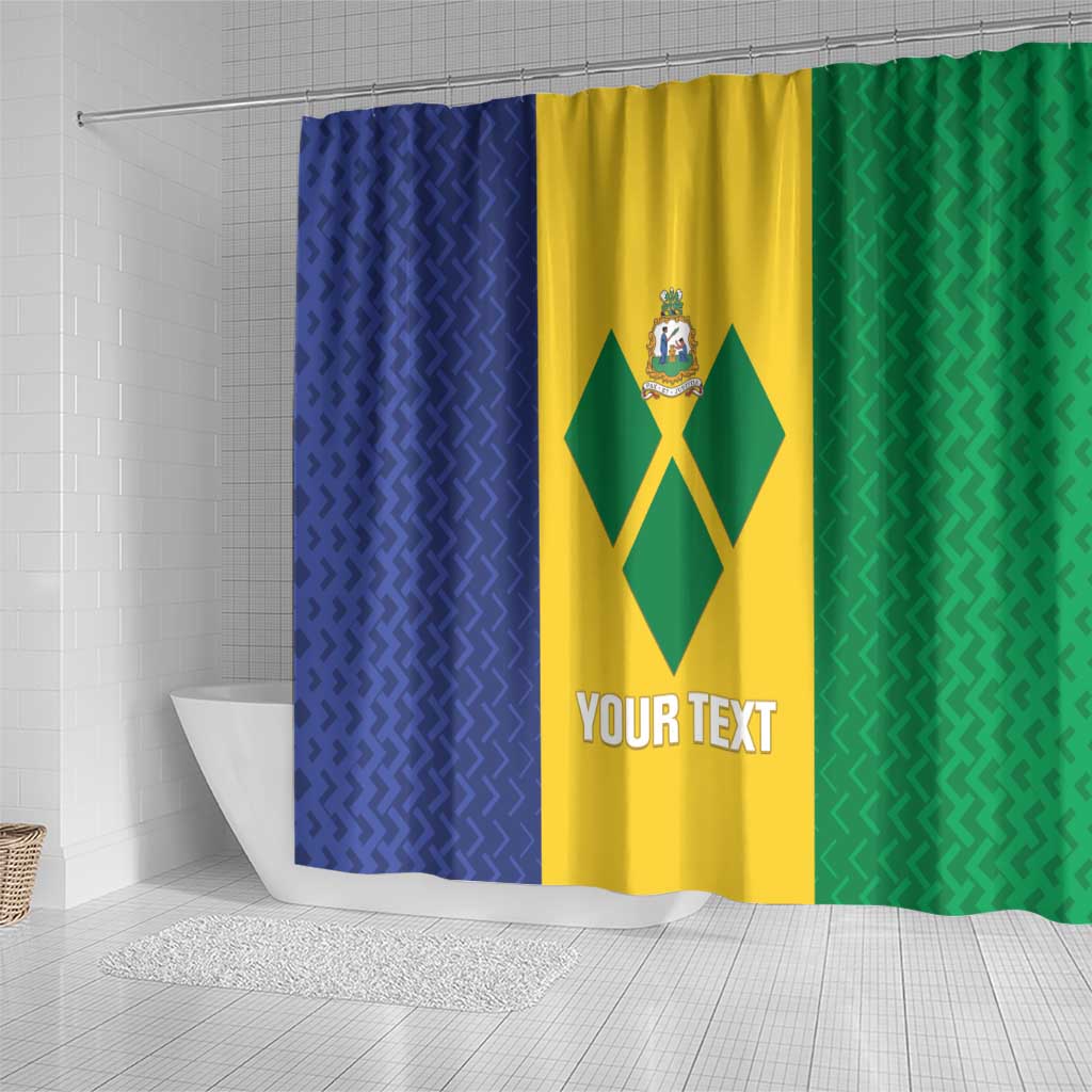 Custom Saint Vincent and the Grenadines Football Shower Curtain Go Champions Vincy Heat LT14