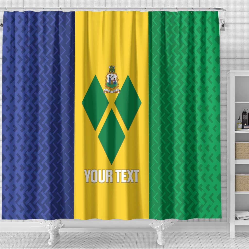 Custom Saint Vincent and the Grenadines Football Shower Curtain Go Champions Vincy Heat LT14
