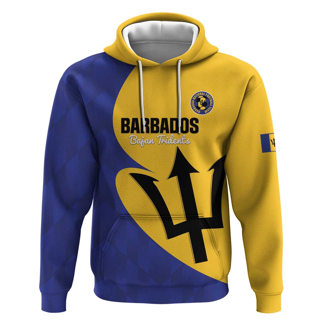 Custom Barbados Football Hoodie Go Champions Bajan Tridents LT14