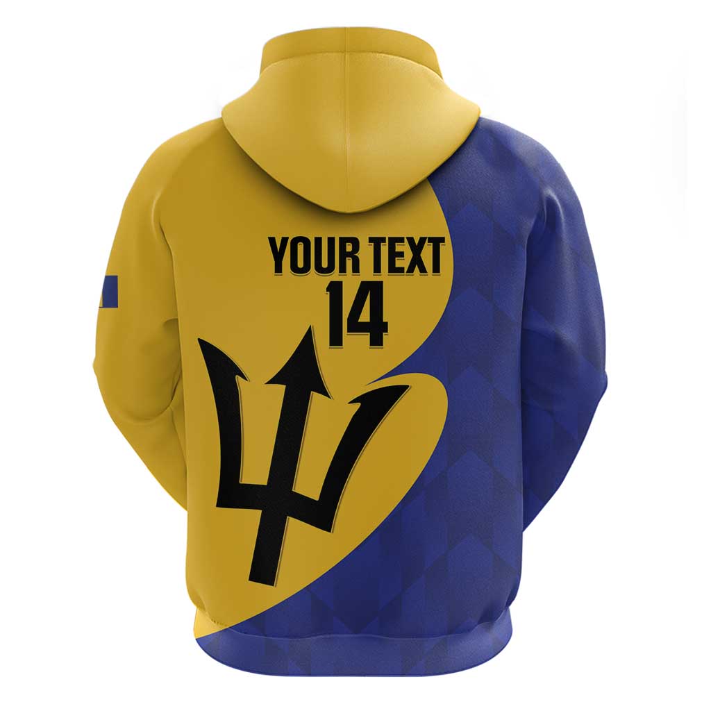 Custom Barbados Football Hoodie Go Champions Bajan Tridents LT14