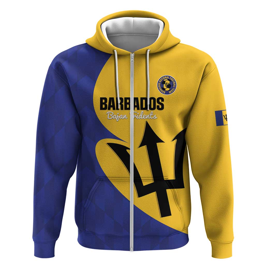 Custom Barbados Football Hoodie Go Champions Bajan Tridents LT14