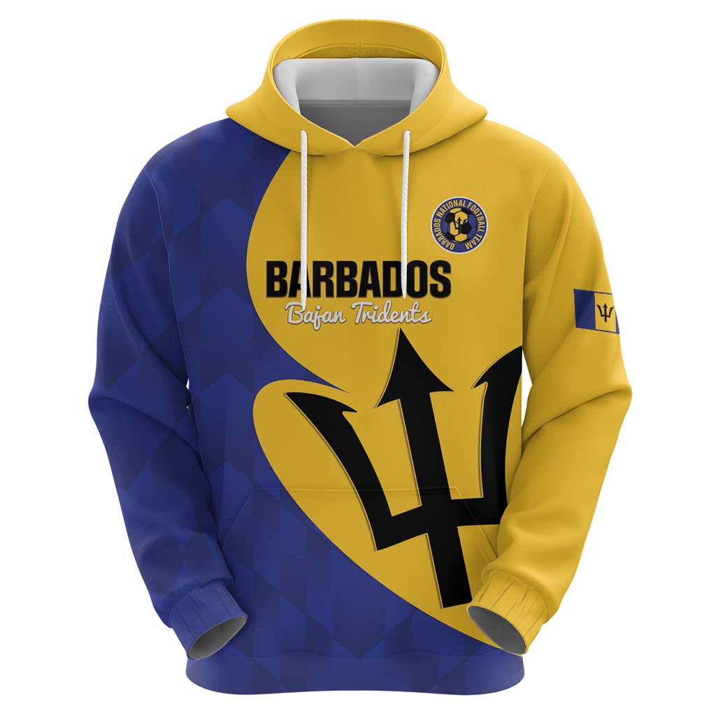 Custom Barbados Football Hoodie Go Champions Bajan Tridents LT14