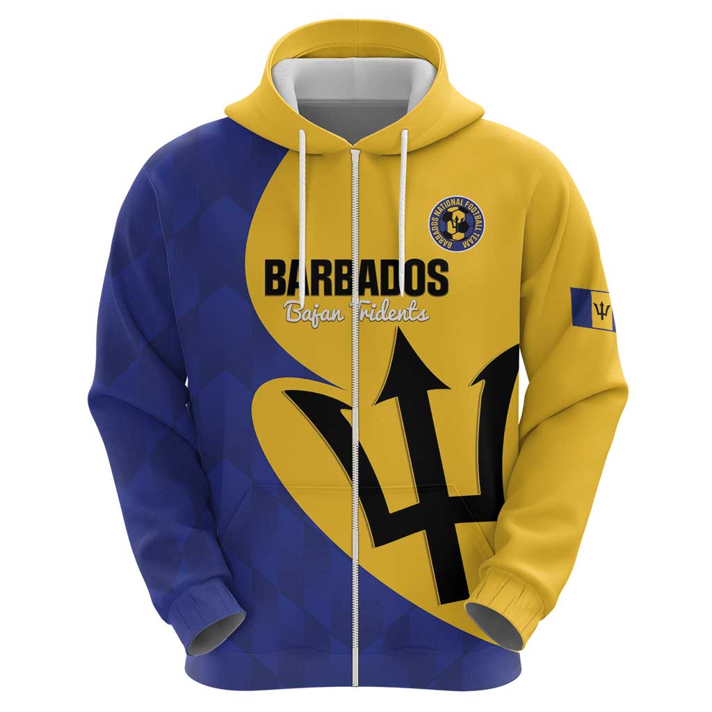 Custom Barbados Football Hoodie Go Champions Bajan Tridents LT14