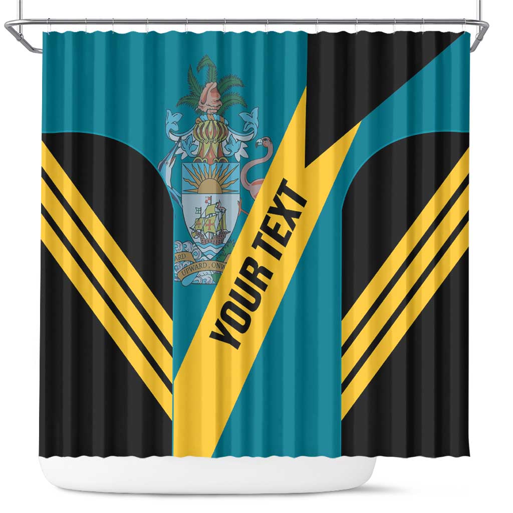 Custom Bahamas Football Shower Curtain Go Bahamian Slayersz LT14