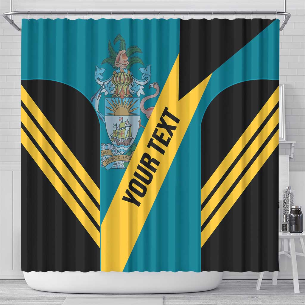 Custom Bahamas Football Shower Curtain Go Bahamian Slayersz LT14