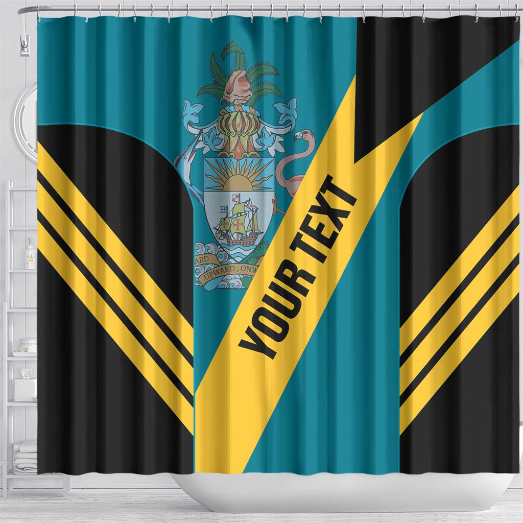Custom Bahamas Football Shower Curtain Go Bahamian Slayersz LT14