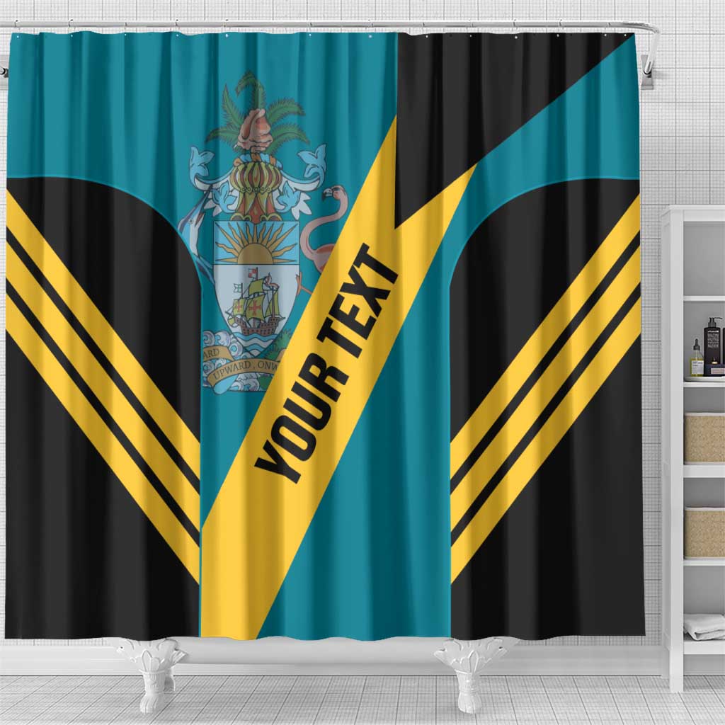 Custom Bahamas Football Shower Curtain Go Bahamian Slayersz LT14