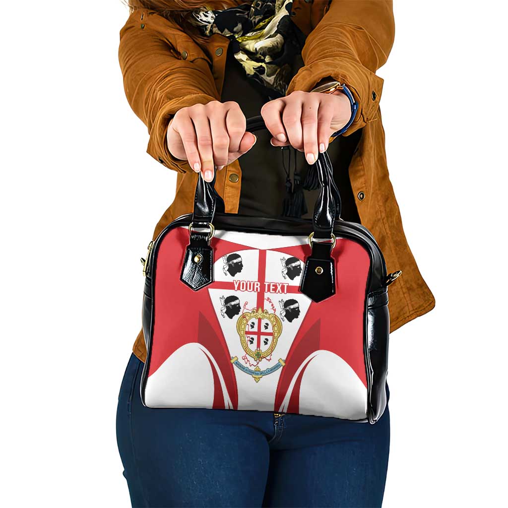 Personalised Sardinia Italy Shoulder Handbag Sardegna Quattro Mori Coat Of Arms LT14