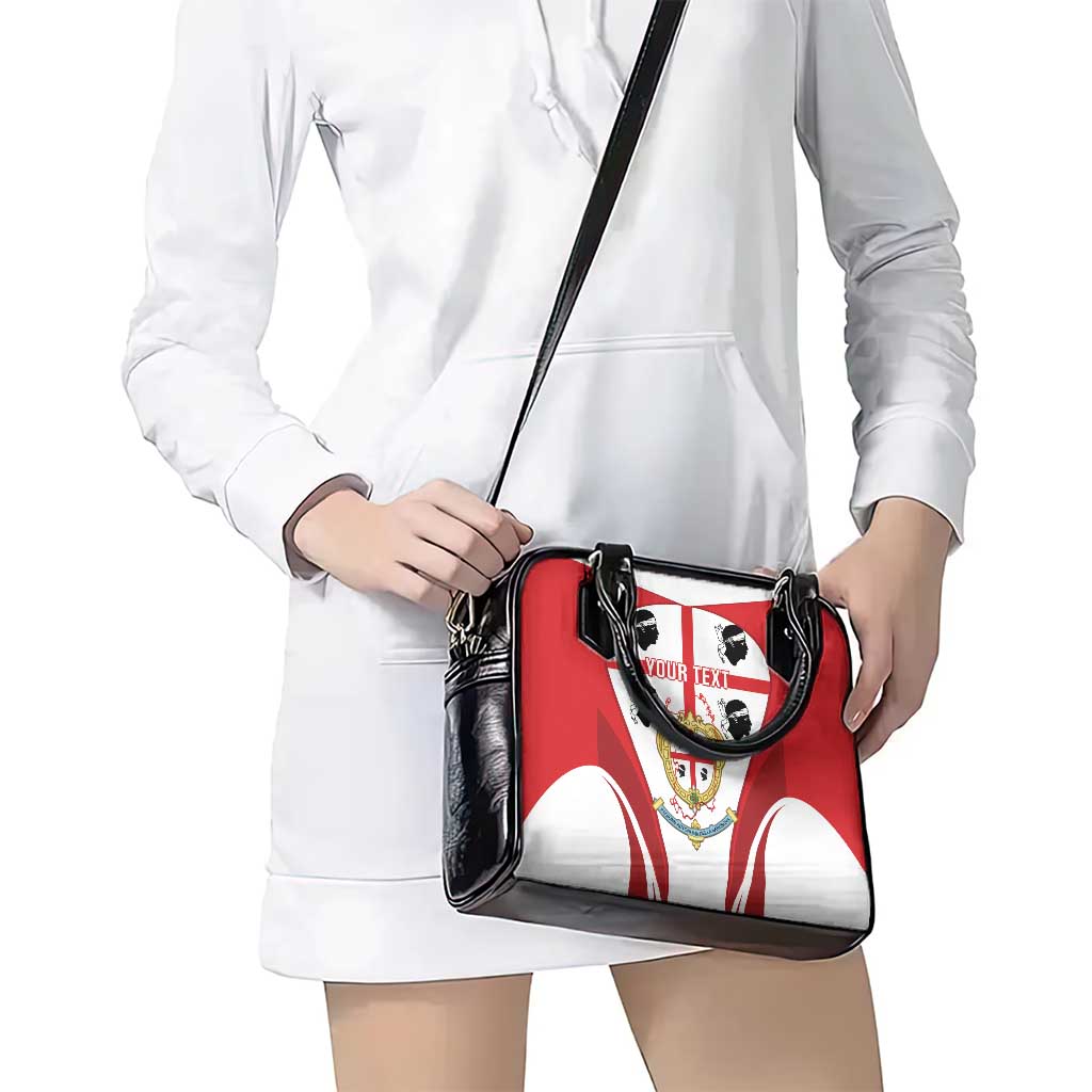 Personalised Sardinia Italy Shoulder Handbag Sardegna Quattro Mori Coat Of Arms LT14