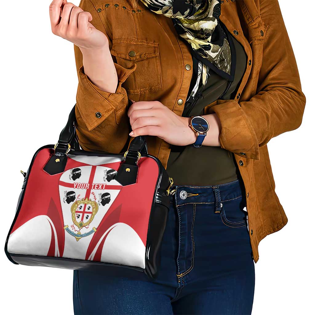 Personalised Sardinia Italy Shoulder Handbag Sardegna Quattro Mori Coat Of Arms LT14