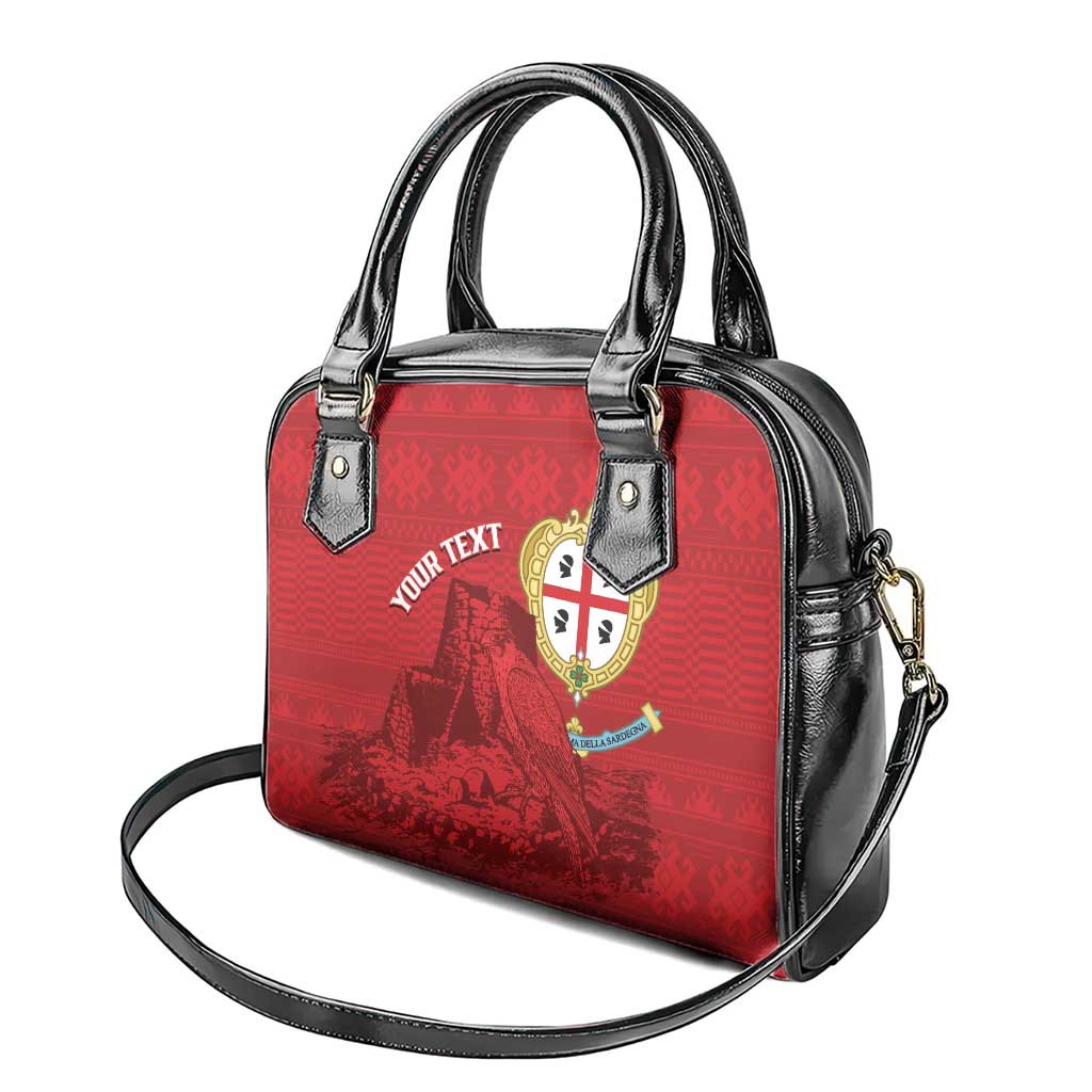 Personalised Sardinia Italy Shoulder Handbag Sardegna Nuraghe With Falcon LT14