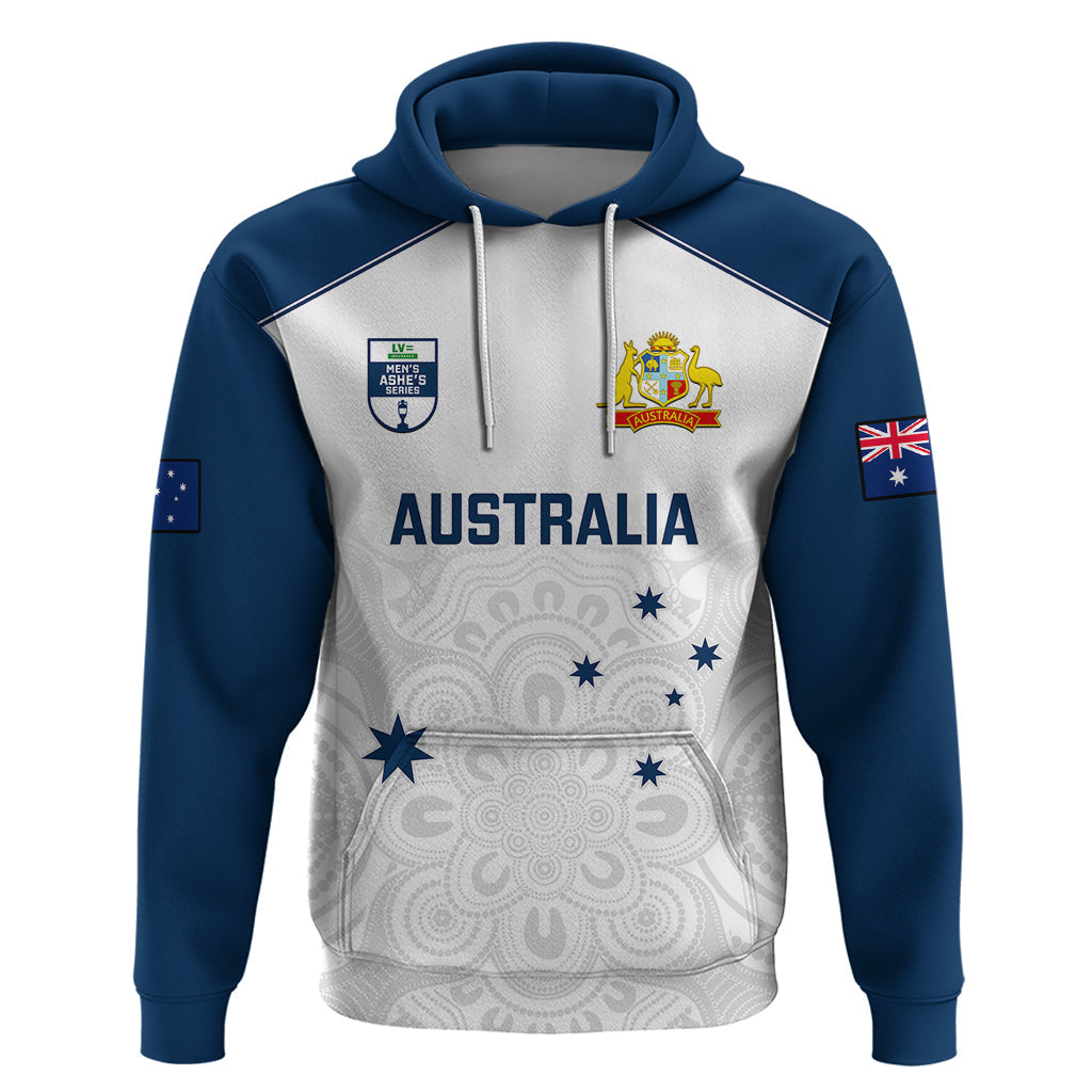 Australia Cricket Hoodie 2023 Ashes Go Aussie Indigenous Art LT14