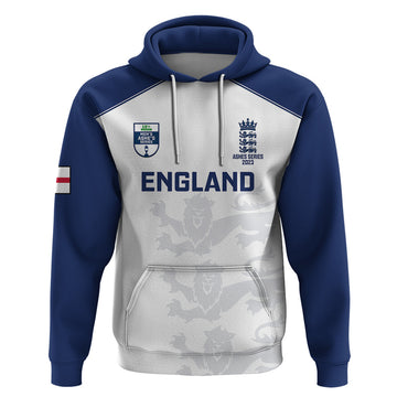Personalised England Cricket Hoodie 2023 Ashes Sporty Version LT14