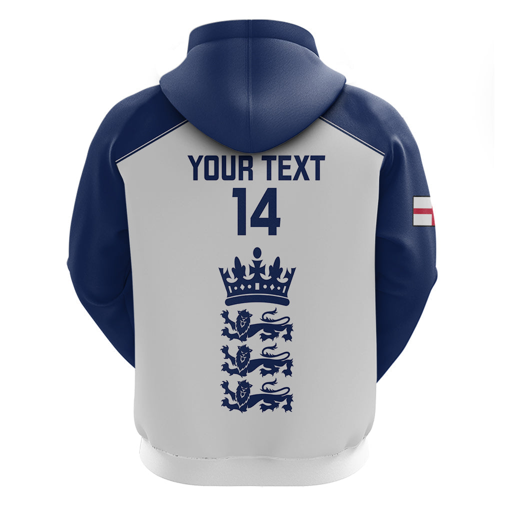 Personalised England Cricket Hoodie 2023 Ashes Sporty Version LT14