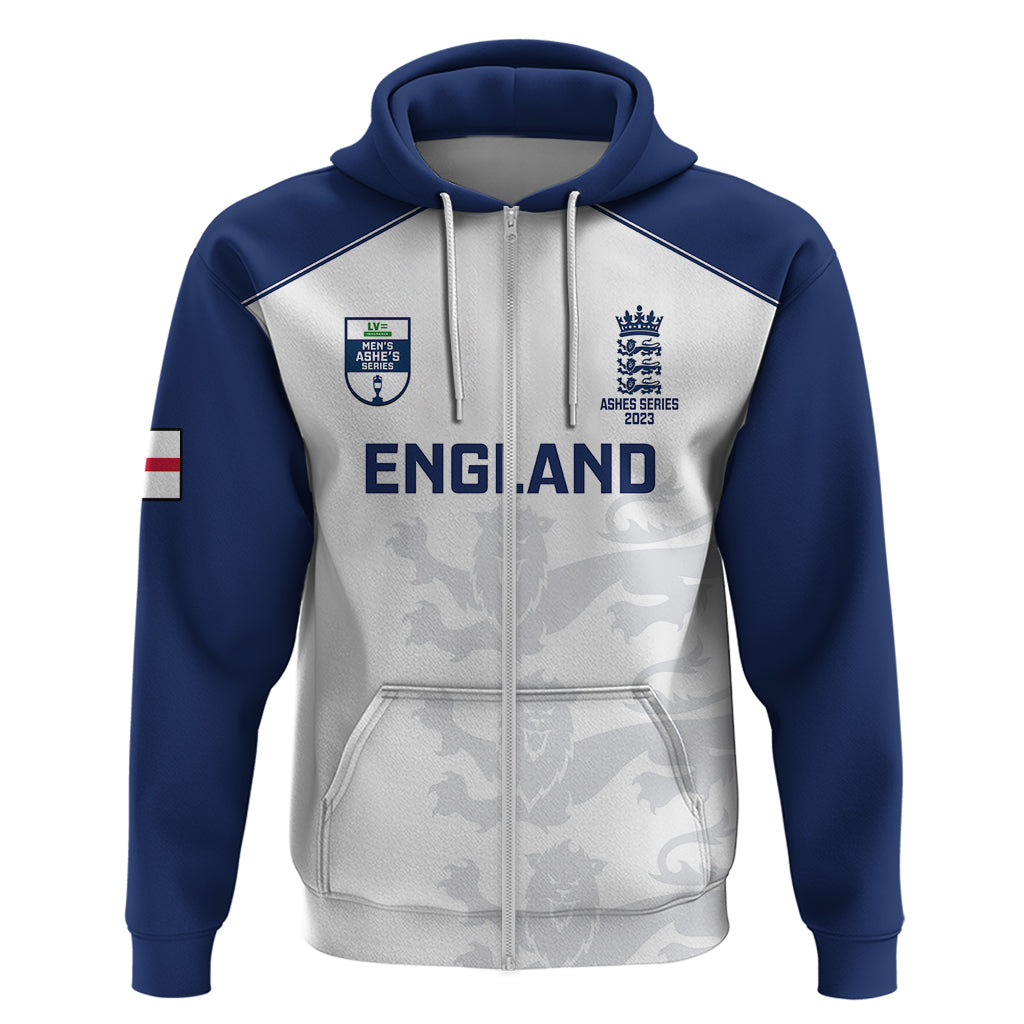 Personalised England Cricket Hoodie 2023 Ashes Sporty Version LT14
