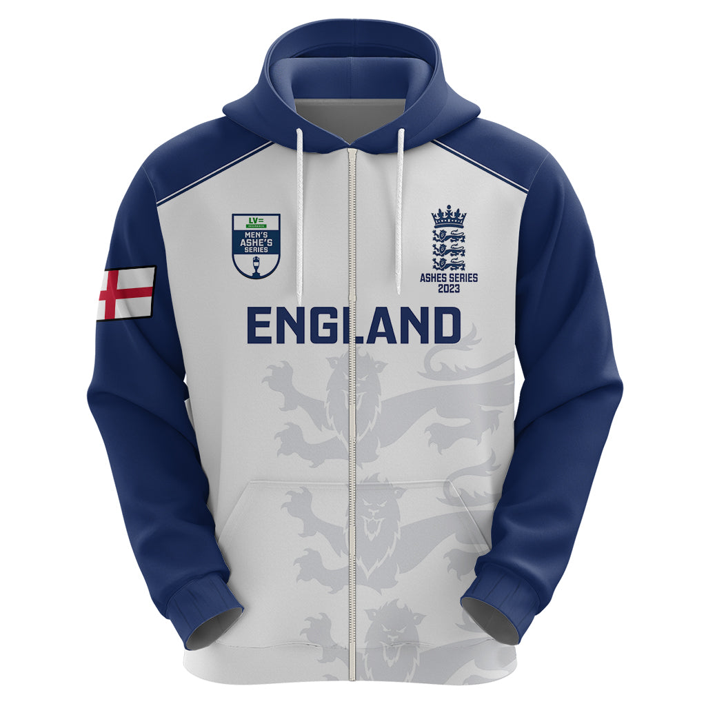 Personalised England Cricket Hoodie 2023 Ashes Sporty Version LT14