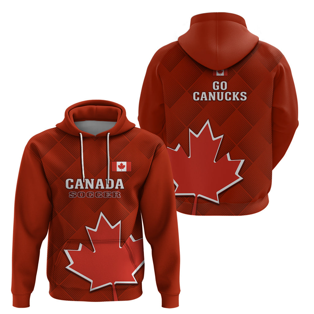Canada Soccer Hoodie Go Canucks Maple Leaf 2023 World Cup LT14