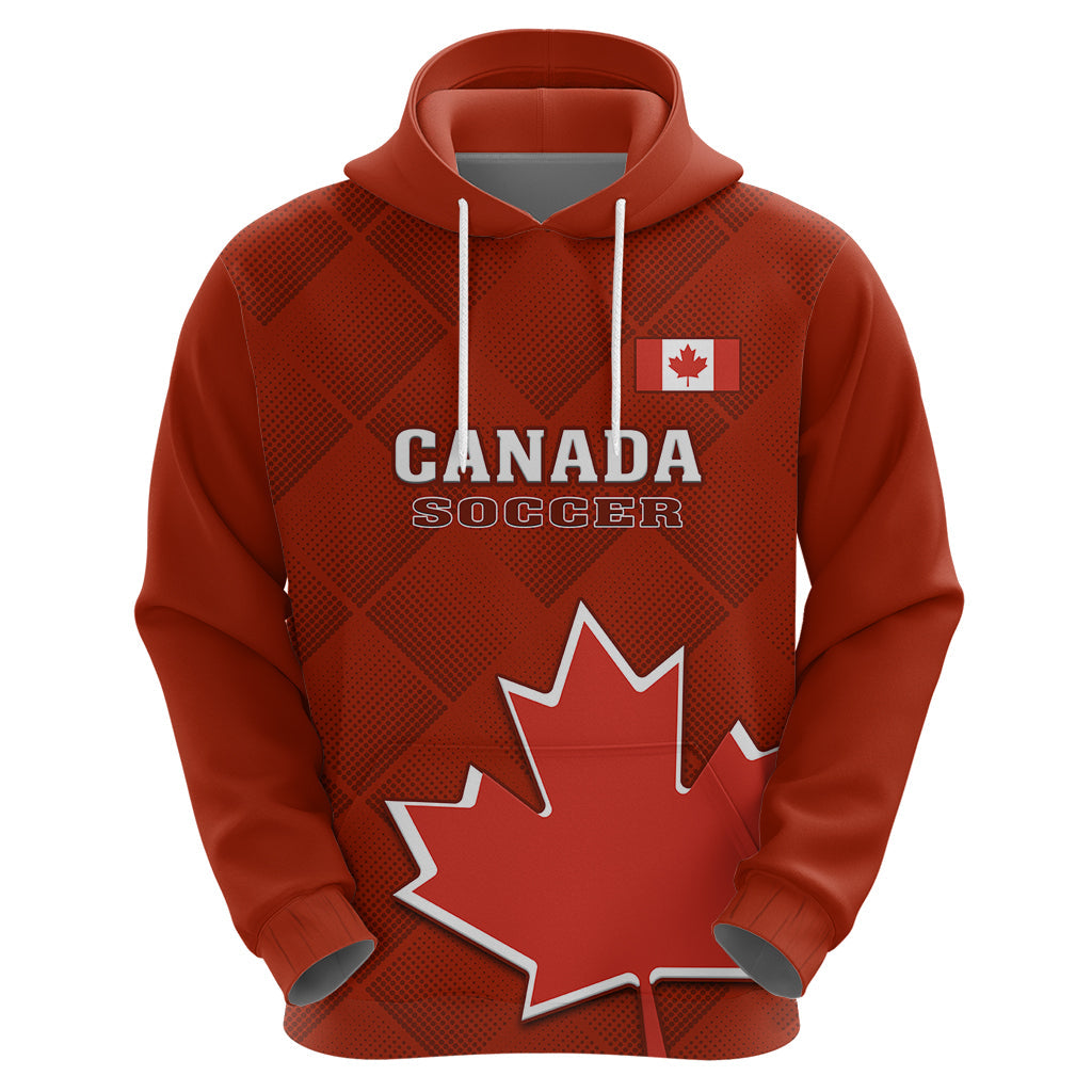 Canada Soccer Hoodie Go Canucks Maple Leaf 2023 World Cup LT14