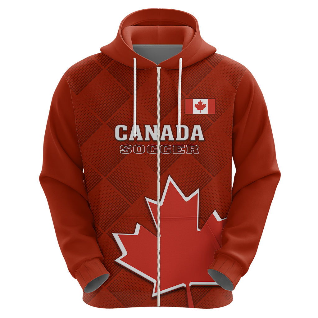 Canada Soccer Hoodie Go Canucks Maple Leaf 2023 World Cup LT14
