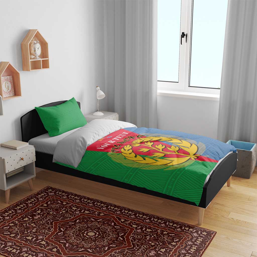 Personalised Eritrea Bedding Set Eritrean Map Mix African Pattern Simple Style LT14