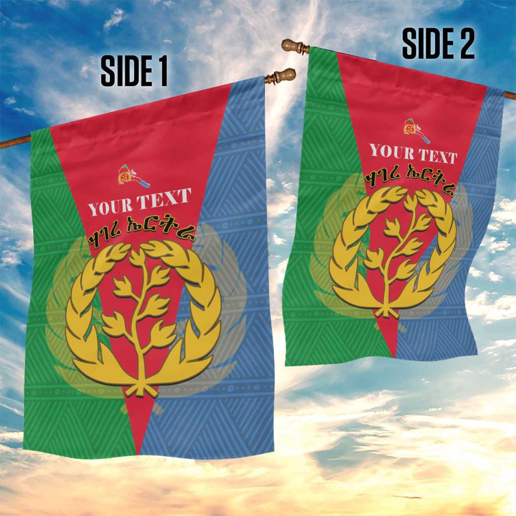 Personalised Eritrea Garden Flag Eritrean Map Mix African Pattern Simple Style LT14