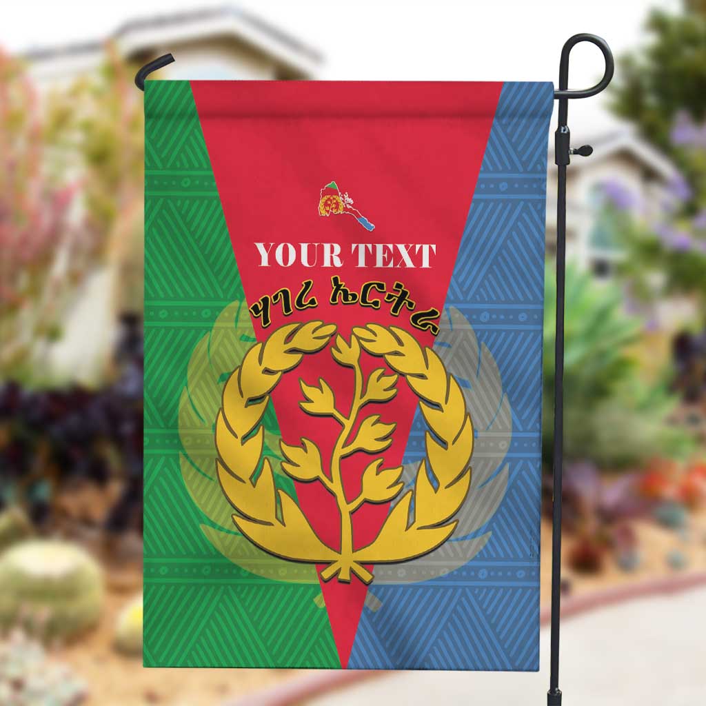 Personalised Eritrea Garden Flag Eritrean Map Mix African Pattern Simple Style LT14