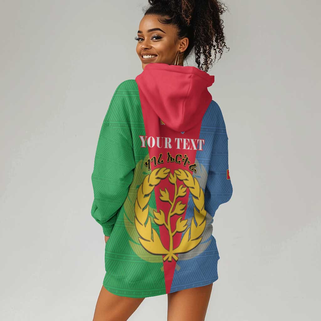 Personalised Eritrea Hoodie Dress Eritrean Map Mix African Pattern Simple Style LT14