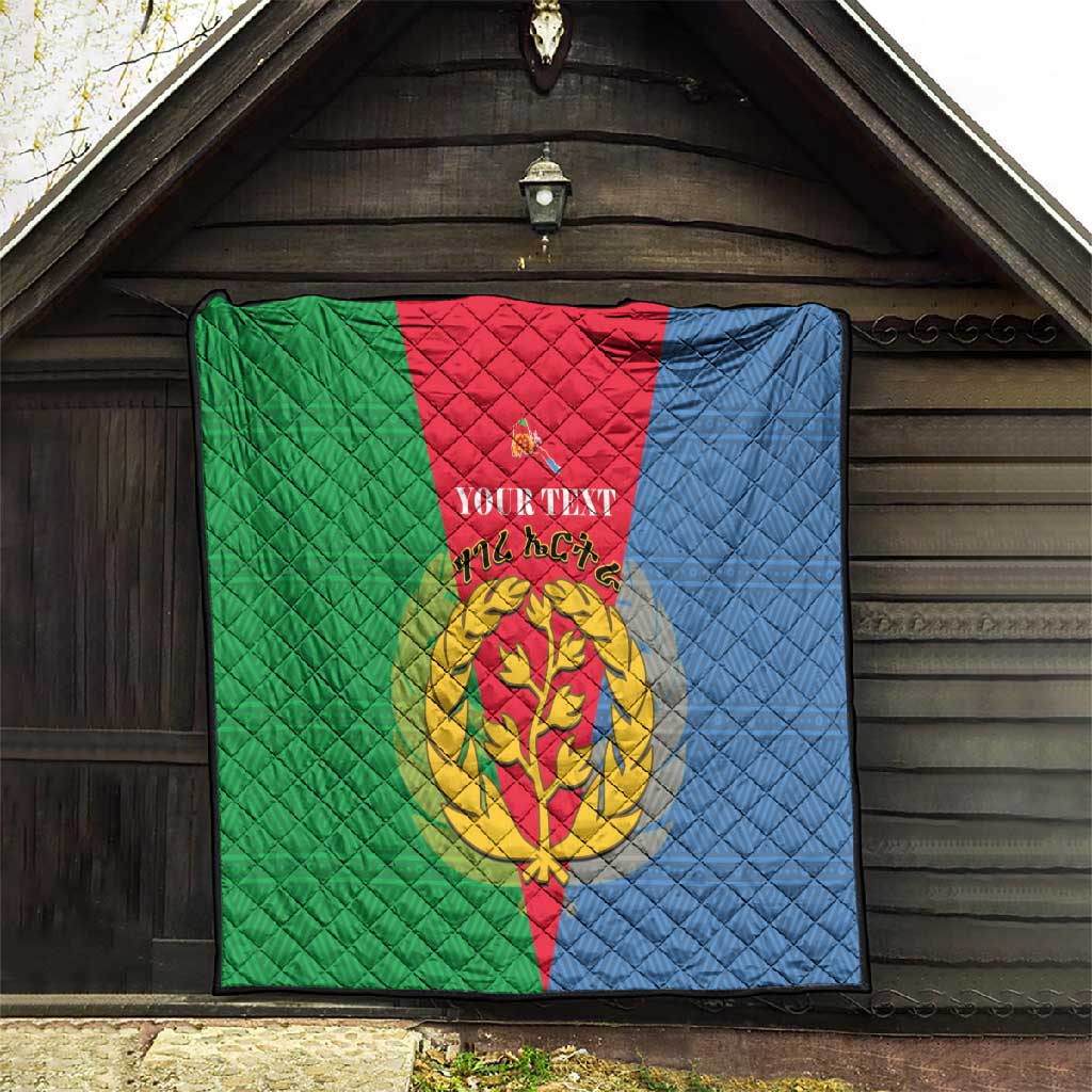 Personalised Eritrea Quilt Eritrean Map Mix African Pattern Simple Style LT14