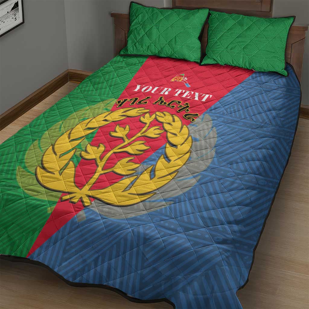 Personalised Eritrea Quilt Bed Set Eritrean Map Mix African Pattern Simple Style LT14