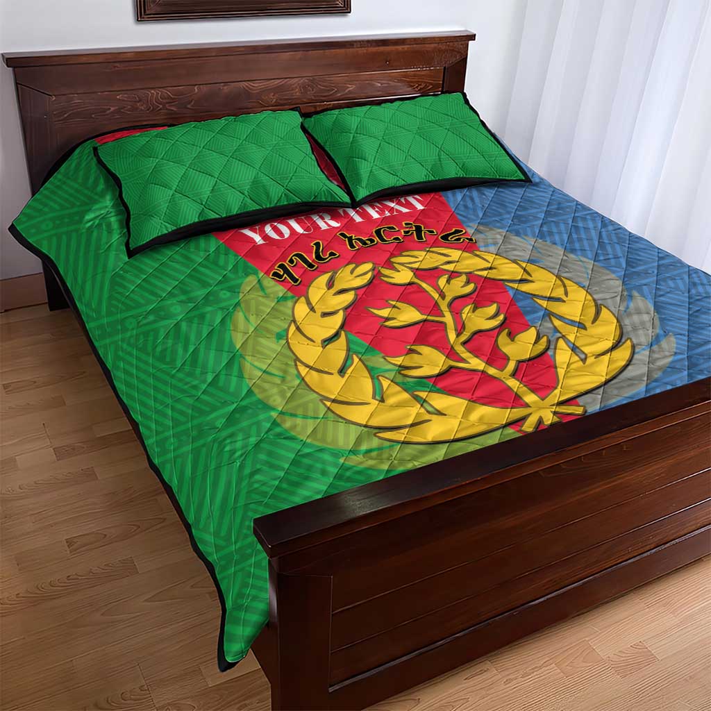 Personalised Eritrea Quilt Bed Set Eritrean Map Mix African Pattern Simple Style LT14