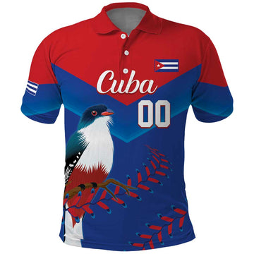 Custom Baseball Cuba 2024 Polo Shirt Cuban Trogon - Dynamic Style LT14