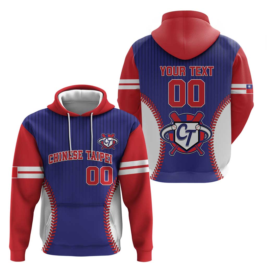 Custom Chinese Taipei Hoodie Go Taiwanese - Baseball Style LT14