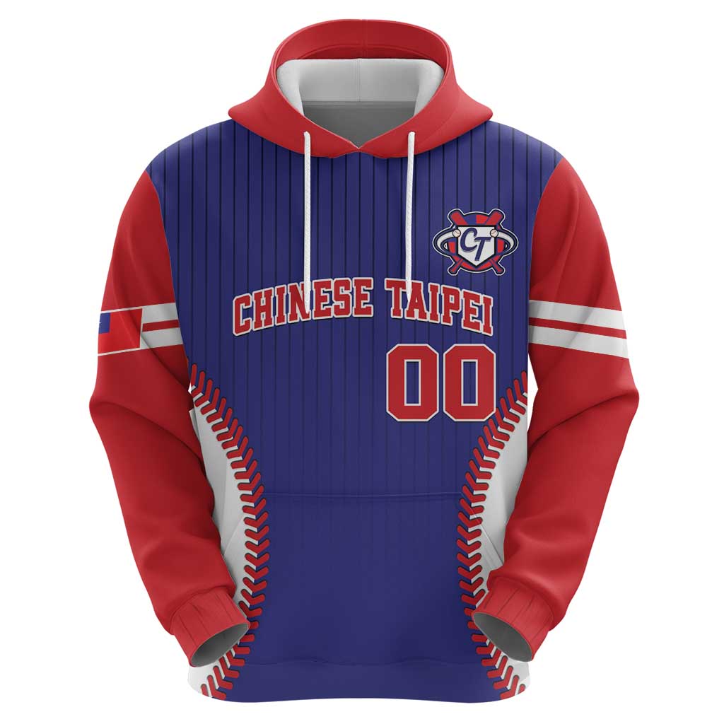 Custom Chinese Taipei Hoodie Go Taiwanese - Baseball Style LT14