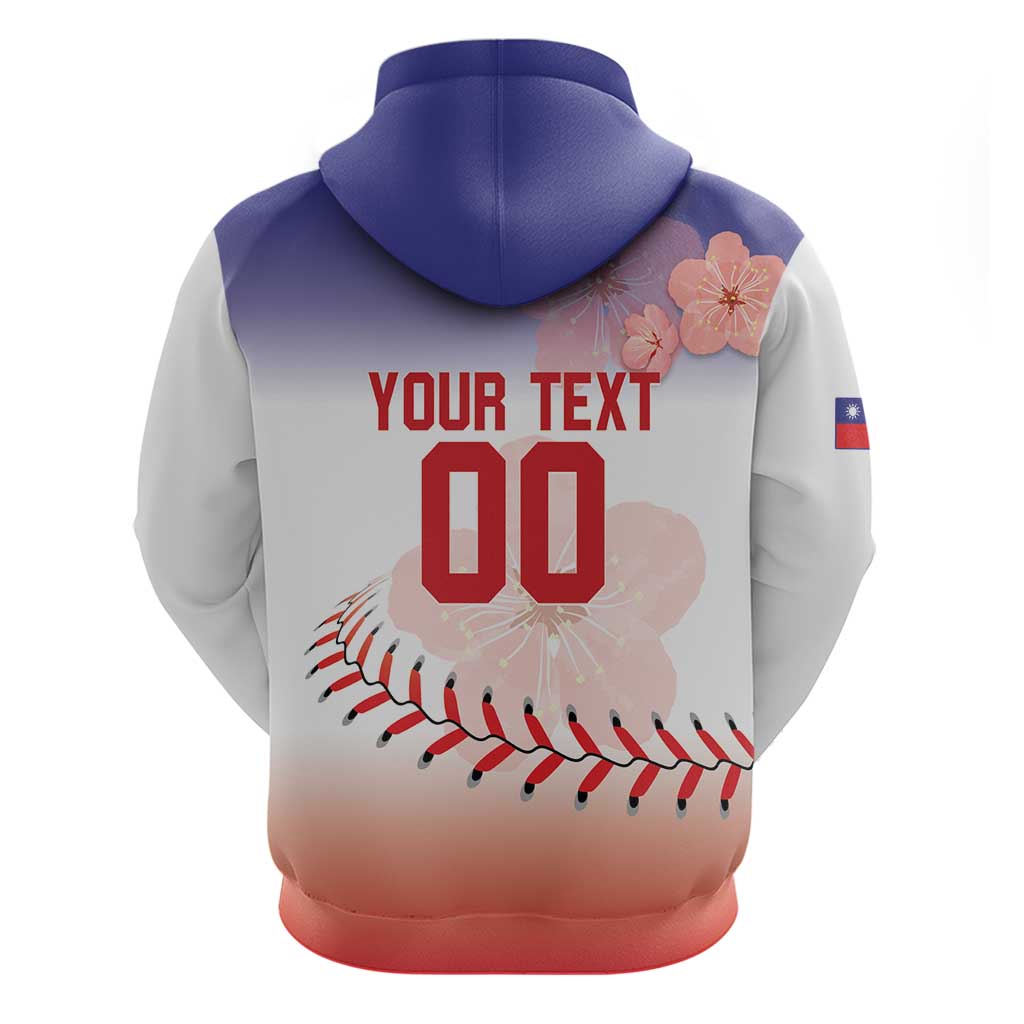 Custom Baseball Chinese Taipei Hoodie National Plum Blossom - Dynamic Style LT14