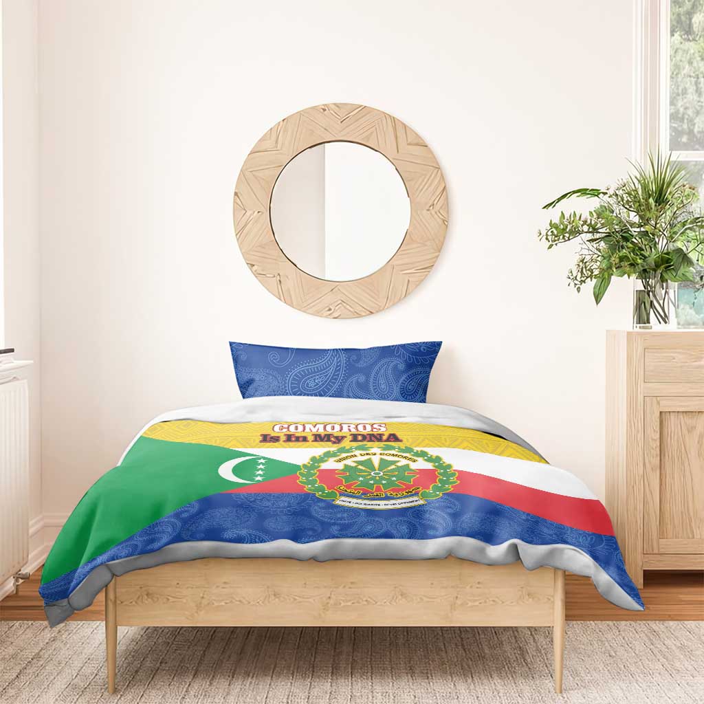 Afro Paisley Udzima wa Komori Bedding Set Comoros Is In My DNA LT14