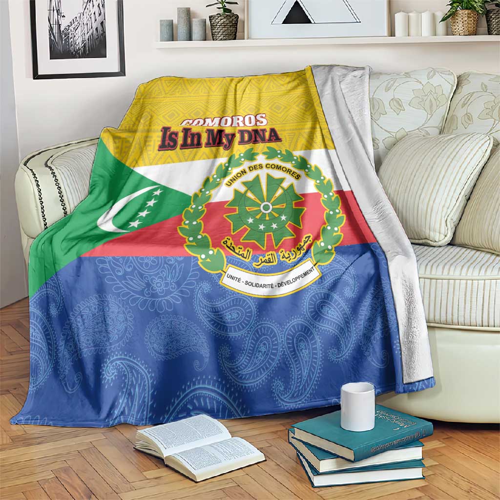 Afro Paisley Udzima wa Komori Blanket Comoros Is In My DNA LT14