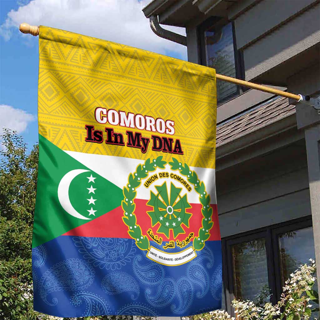 Afro Paisley Udzima wa Komori Garden Flag Comoros Is In My DNA LT14