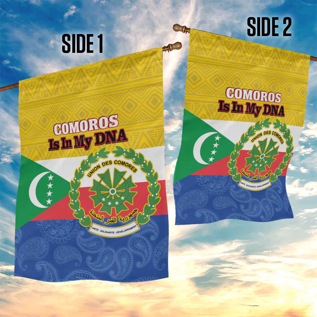 Afro Paisley Udzima wa Komori Garden Flag Comoros Is In My DNA LT14