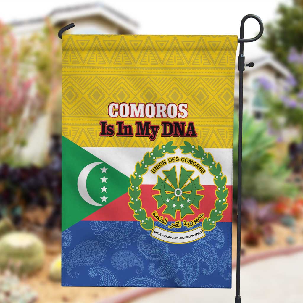 Afro Paisley Udzima wa Komori Garden Flag Comoros Is In My DNA LT14