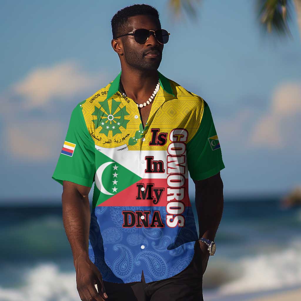 Afro Paisley Udzima wa Komori Hawaiian Shirt Comoros Is In My DNA LT14