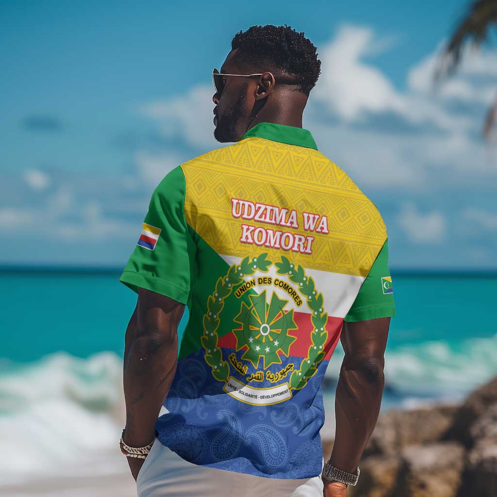 Afro Paisley Udzima wa Komori Hawaiian Shirt Comoros Is In My DNA LT14