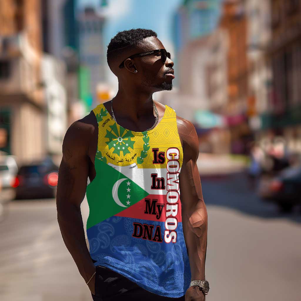 Afro Paisley Udzima wa Komori Men Tank Top Comoros Is In My DNA LT14