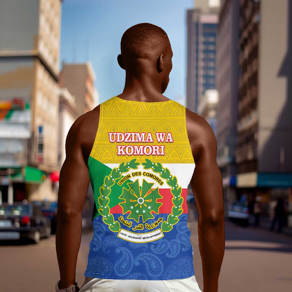 Afro Paisley Udzima wa Komori Men Tank Top Comoros Is In My DNA LT14